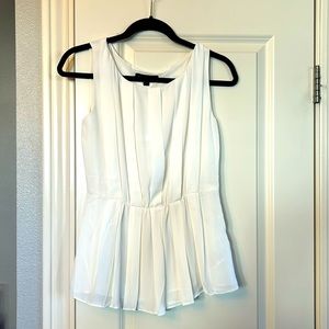 NWT! Banana Republic pleated peplum top.